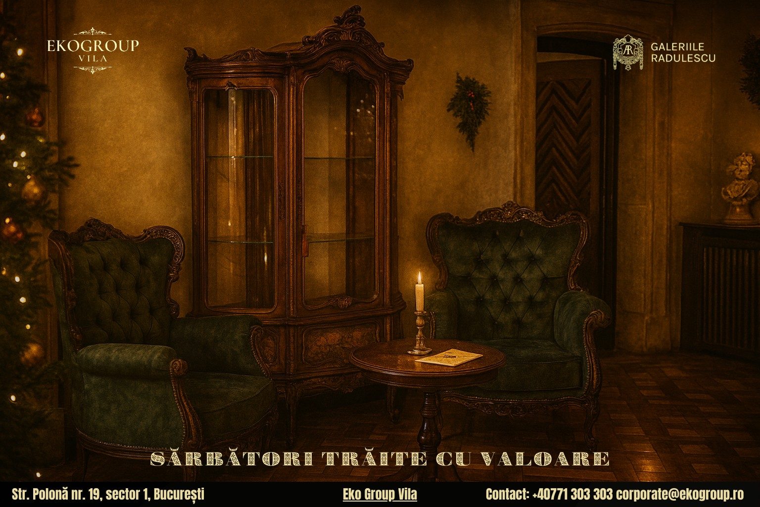 Crăciunul în România: o călătorie în farmecul sărbătorilor interbelice la Eko Group Vila